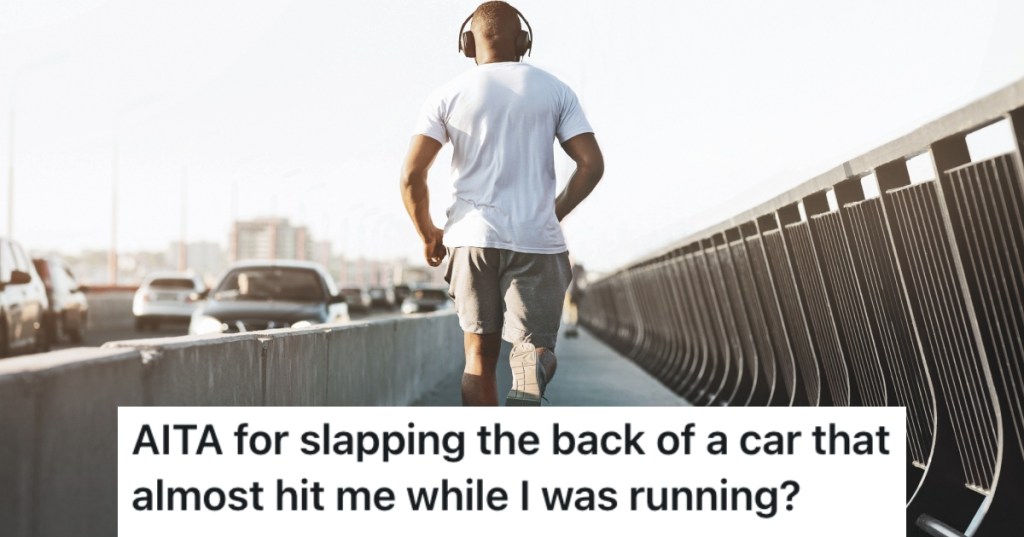 man jogging on bridge