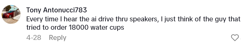 2025 05 13 00 01 39 Her Question Was A Little Too Much For The Drive Thrus A.I. Order Taker, So The Humans Had To Step In