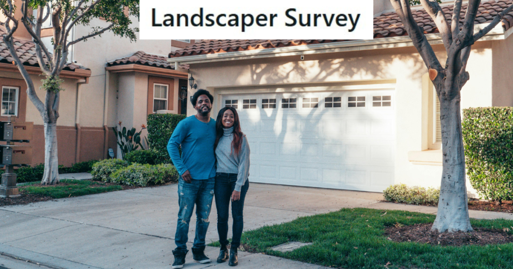 Couple standing in front of a house