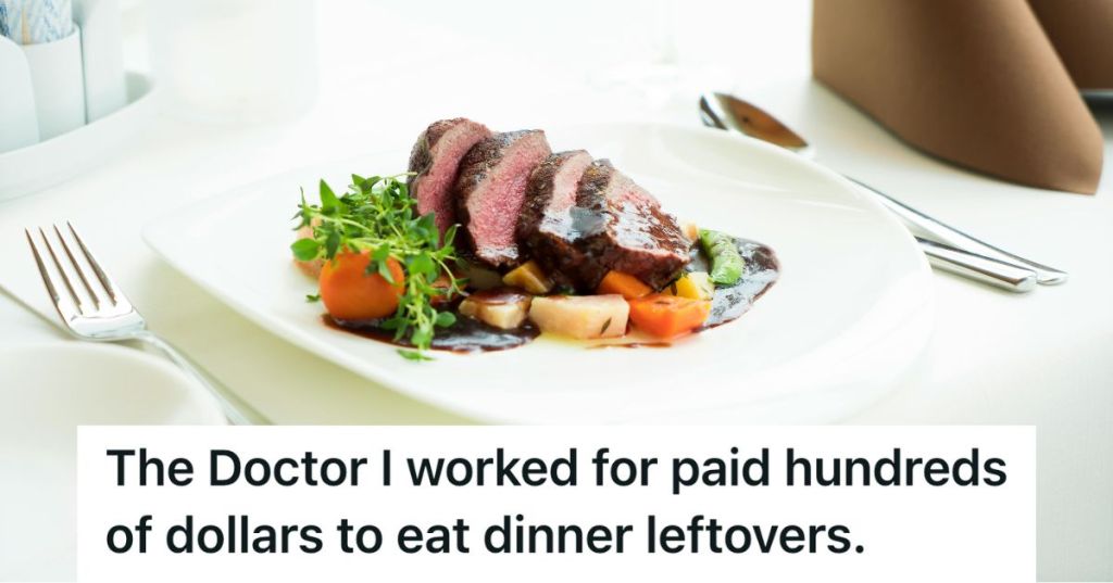 Steak at a restaurant