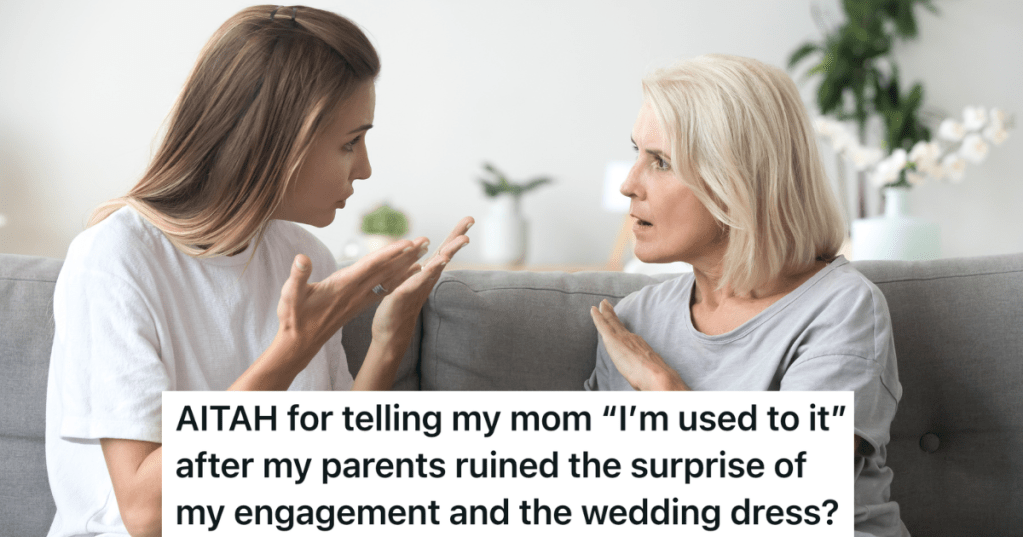 young woman is angry with her mom