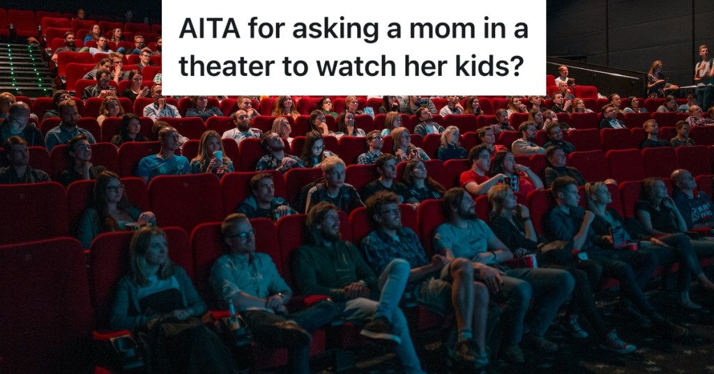 people in dark movie theater