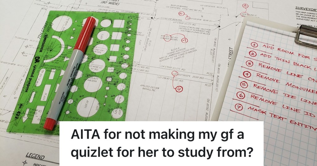 homework laying on table