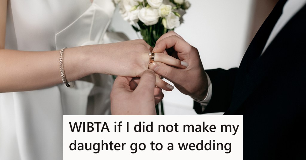 bride and groom exchanging rings