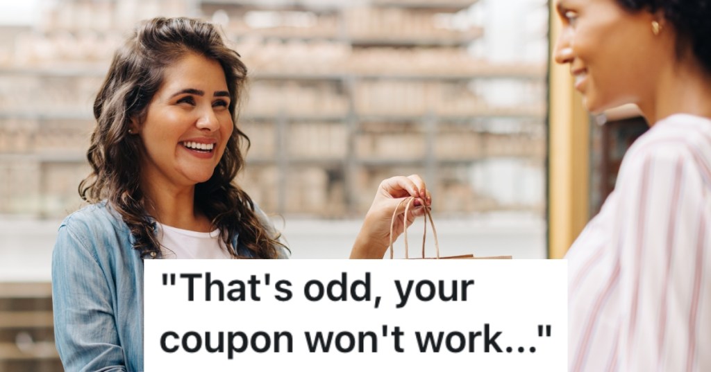 worker with a customer
