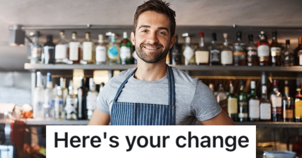 bartender behind the bar