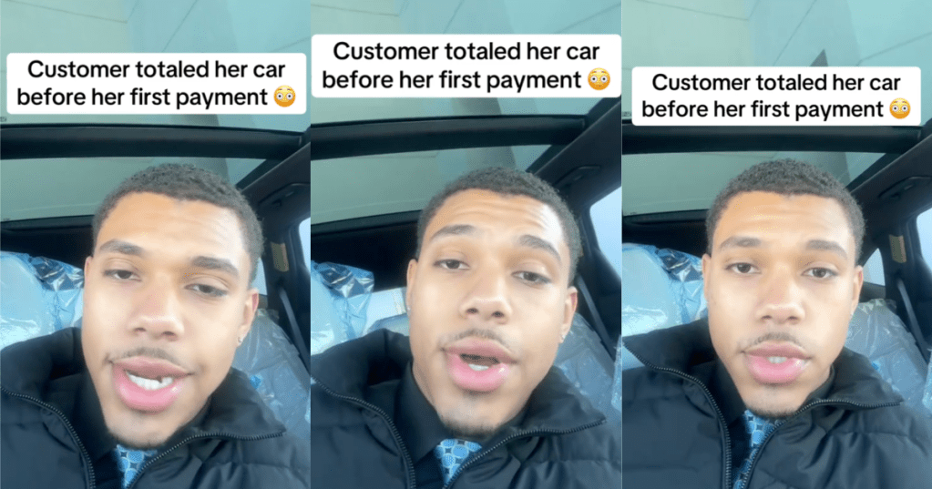 man talking about car insurance